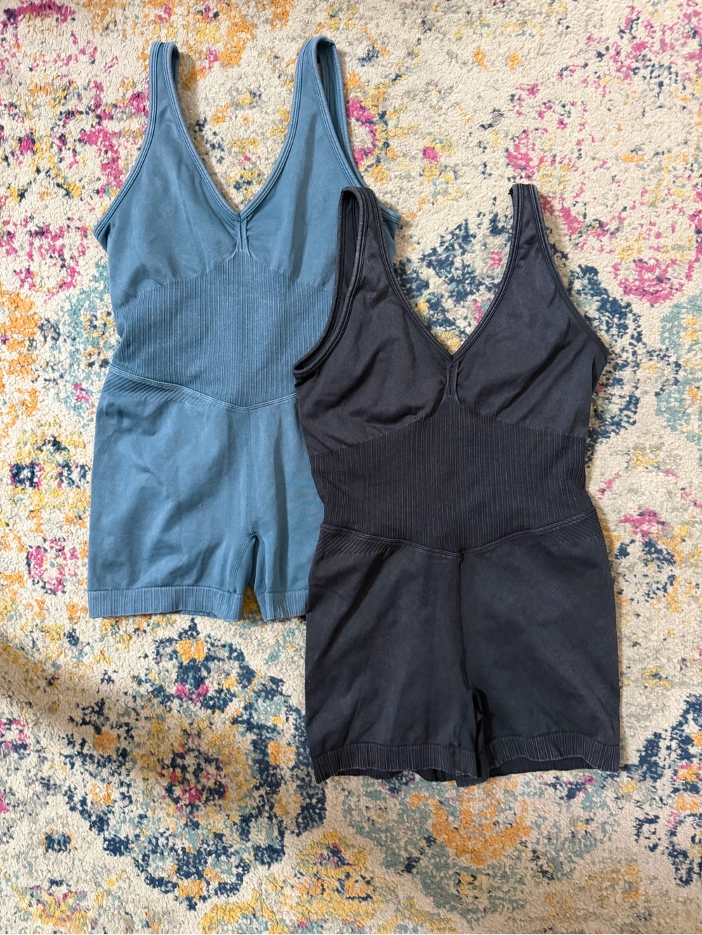 Set of 2 JoyLab workout romper one pieces